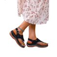 thumbnail image 4 of Femmes T-shape Pompon Flip Standas Boucle Wedge Slingback Chaussures, 4 of 5