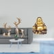 thumbnail image 2 of Escultura de Buda reno, ciervo y Maitreya, estatua de fusión, adorno Feng Shui para el hogar, la oficina, la sala de estar, decoración de aniversario., 2 of 8