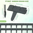thumbnail image 3 of FTCBXT Edging for Landscaping,Landscape Edging Border, 24 Ft Plastic Garden Edging Border, Imitation Stone Fence for DIY Outdoor Yard Landscaping (30 Pcs, Black), 3 of 6
