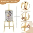 thumbnail image 3 of IAJXWI Art Easel Stand for Painting, Adjustable Wooden Easel Stand, Display Easels for Wedding Sign Poster Gift, 3 of 10
