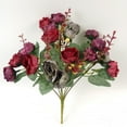 thumbnail image 4 of onlyliua Ofertas Del Día Liquidación Prime Canadá Ramo de Rosas Artificiales Compuesto Por 7 Ramas y 21 Rosas de Seda., 4 of 6