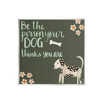 Stupell Industries Humorous Dog Owner Quote Daisy Design Graphic Art Unframed Art Print Wall Art, Design by Katie Doucette