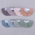 thumbnail image 2 of lixuesong Muslin Collar Decoration Absorbent Baby Bib Saliva Towel Solid Color Feeding Burp Cloth Adjustable Button Bandana, 2 of 3