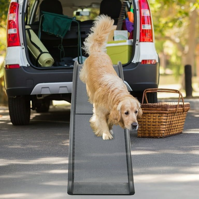 62 Inch Folding Pet Ramp - Lightweight Dog Cat Ramp For Cars With 150lb Capacity