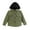 Khaki, variant on LYMAYTER Kids Toddler Boys Corduroy Jackets for 12m-5 Years Baby Solid Colour Long Sleeve Hooded Outerwear