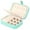 green, variant on Travel Jewelry Case Jewelry Organizer Box with Two Layer Portable Small Jewelry Storage Case Accessories Holder/Pink