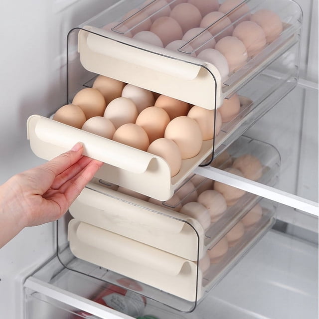 Ovzne Indoor Storage Box Storage Bag Eggs Storage Box Food Container Eggs Refrigerator Storage Box Household Large Capacity Storage Box On Clearance