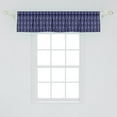 thumbnail image 2 of Ambesonne Abstract Window Valance, Neon Look Circular Grids Optical Illusion 80s Arcade Inspired, Curtain Valance for Kitchen Bedroom Decor with Rod Pocket, 54" X 12", Blue Violet Fuchsia, 2 of 2