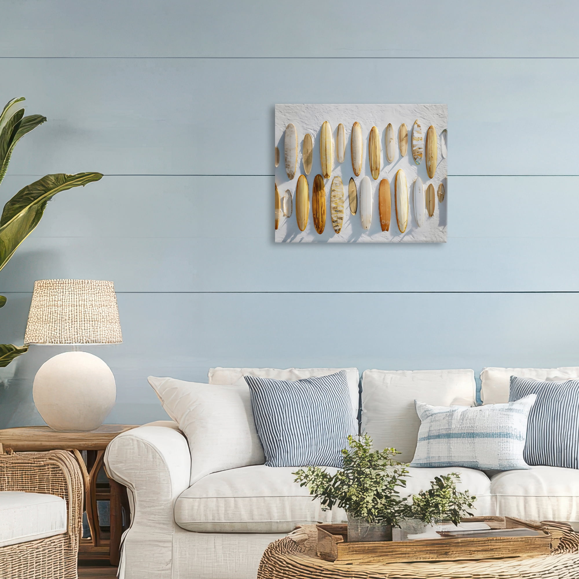 Stupell Industries Vintage Surfboard Collection Canvas Wall Art, design by Franklyn Gregory