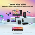 thumbnail image 4 of ASUS ZenBook Pro Duo 15 OLED UX582 Laptop, 15.6 OLED 4K Touch Display, i7-12700H, 16GB, 1TB, GeForce RTX 3070 Ti, ScreenPad Plus, Windows 11 Home, Celestial Blue, UX582ZW-AB76T, 4 of 11