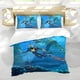 thumbnail image 5 of Subnautica Conjunto de sábanas temático, trío de piezas, cómodo y amigable con la piel, diseño único, regalo de decoración para el hogar para familiares, amigos y fans, 90 cm * 190 cm, 5 of 6