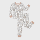 thumbnail image 1 of PatPat Pijamas de bambú para bebés y niños pequeños con estampado infantil (conjunto de 2 piezas apretadas), 1 of 3