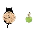 thumbnail image 1 of Reloj De Pared De Fácil Lectura Y Adorno De Estatua. Ligero, Sin Tictac. Decoración Colgante Para Oficina, Dormitorio, Hogar, Cafetería, Estudio O Vacaciones., 1 of 8