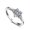 White, variant on Heart Shaped Vintage Ring Diamond Zircon Silver Plated Copper White Gold Plated Anniversary Gift For You Today