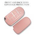 thumbnail image 2 of OFFCURVE for Jeep Dodge Key Fob Cover, Soft TPU Protection Key Cover Case Compatible with Jeep Grand Cherokee Renegade Chrysler 200 300 Dodge Journey Fiat Durango Challenger,Star Pink, 2 of 6