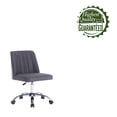 thumbnail image 6 of Porthos Home Nisa Fabric Armless Office Chair with Chrome Base, 6 of 6