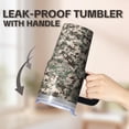 thumbnail image 5 of Camo 20oz Stainless Steel Tumbler with Handle and Straw – Insulated Travel Cup with Sliding Lid, 360° Full Wrap Printed Mug for Home, Outdoor & Sports Use, Camouflage, 5 of 6