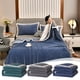 thumbnail image 1 of Fiudx Manta Acogedora, Suave y Afelpada, Lavable a Máquina, Cálida y Confortable, Diseño a Cuadros, Ideal para Sofá Cama, 200 X 230 Cm, Azul, Gris y Verde., 1 of 7