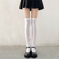 thumbnail image 1 of White Knee Socks High Socks Thigh High White white, 1 of 3