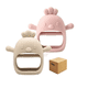 thumbnail image 1 of 2 Pcs Mordedor Silicona Para Bebés, mordederas Bebe Y Juguete diseño B, Lab.G Rosa, Beige, 1 of 5