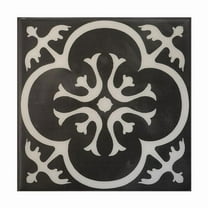 Smart Tiles Peel and Stick Backsplash, 5 Adhesive Tiles, Vintage Mono Black, 7.75"x7.75"