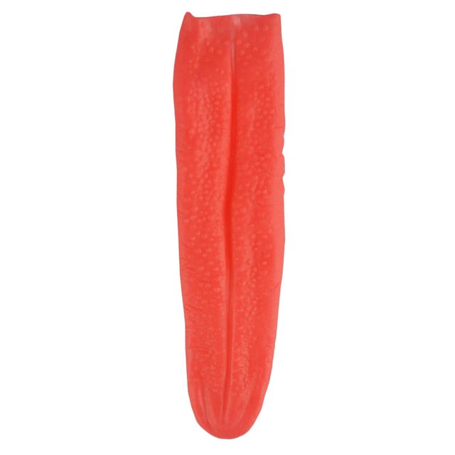 Lengua realista Colcomx Broma Trucos de magia Halloween Horrible lengua de hombre colgante rojo