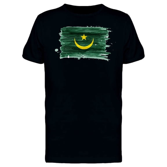 Brush Painting Of Mauritania Tee Men's -Image by Shutterstock