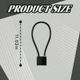 thumbnail image 2 of MELIVO Bike Lock,11.02" Bike Locks,Unopening Steel Cable Bicycle Lock Bike Lock with Key,Black, 2 of 7