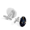 thumbnail image 3 of Constellation Elegant Stainless Steel Shirt Cufflinks for Formal Attire - for Weddings and Business Meetings, 3 of 6