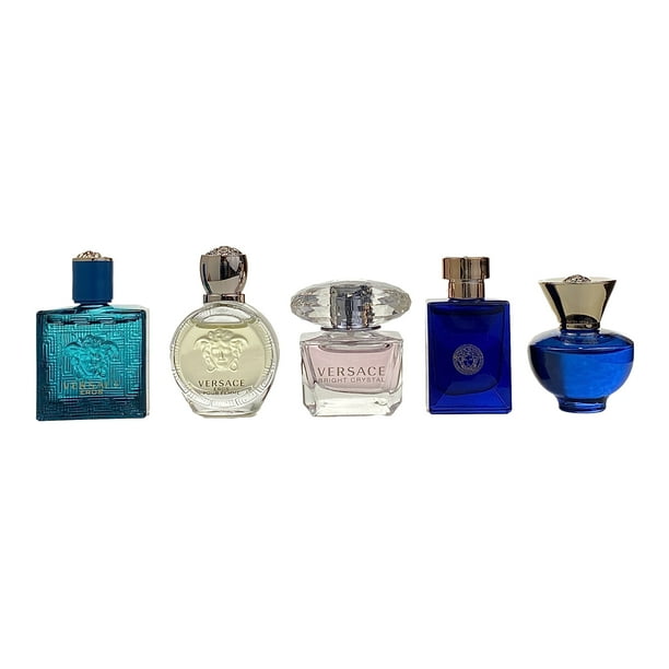 Versace Versace Mini Fragrance Gift Set for Men and Women, 5 Pieces