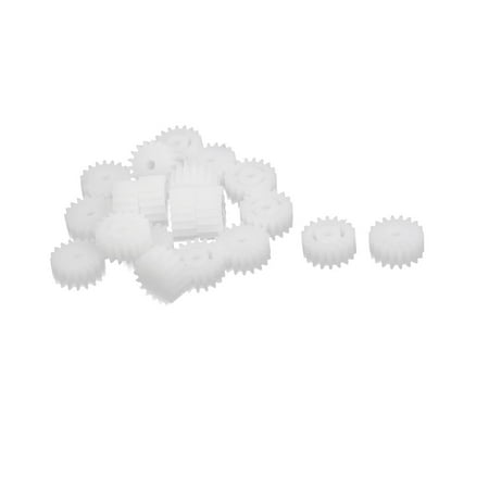 - 20pcs 18 Teeth 10mm Dia Plastic Gear Wheel for Toy Car Motor Shaft
