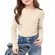 thumbnail image 1 of Camisas lisas de manga larga para niñas, lindas blusas casuales elegantes con cuello redondo, ropa, camisas de cuello redondo, top de poliéster para niñas, 1 of 8