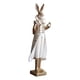 thumbnail image 3 of Figura de conejo de resina, adorno de mesa, decorativa, artesanal, linda estatua de conejo para Conejo macho, 3 of 7