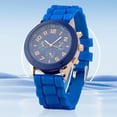 thumbnail image 2 of Reloj Mujer Correa de Silicona Relojes de Moda Femenina para la Vida Diaria Azul Oscuro Azul, 2 of 5
