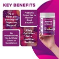 thumbnail image 4 of Vitamatic Prebiotic Fiber Gummies for Adults, 7G Extra Strength, Zero Sugar Added, 240 Pectin Based Gummies, Digestive Health & Regularity Support, 4 of 10