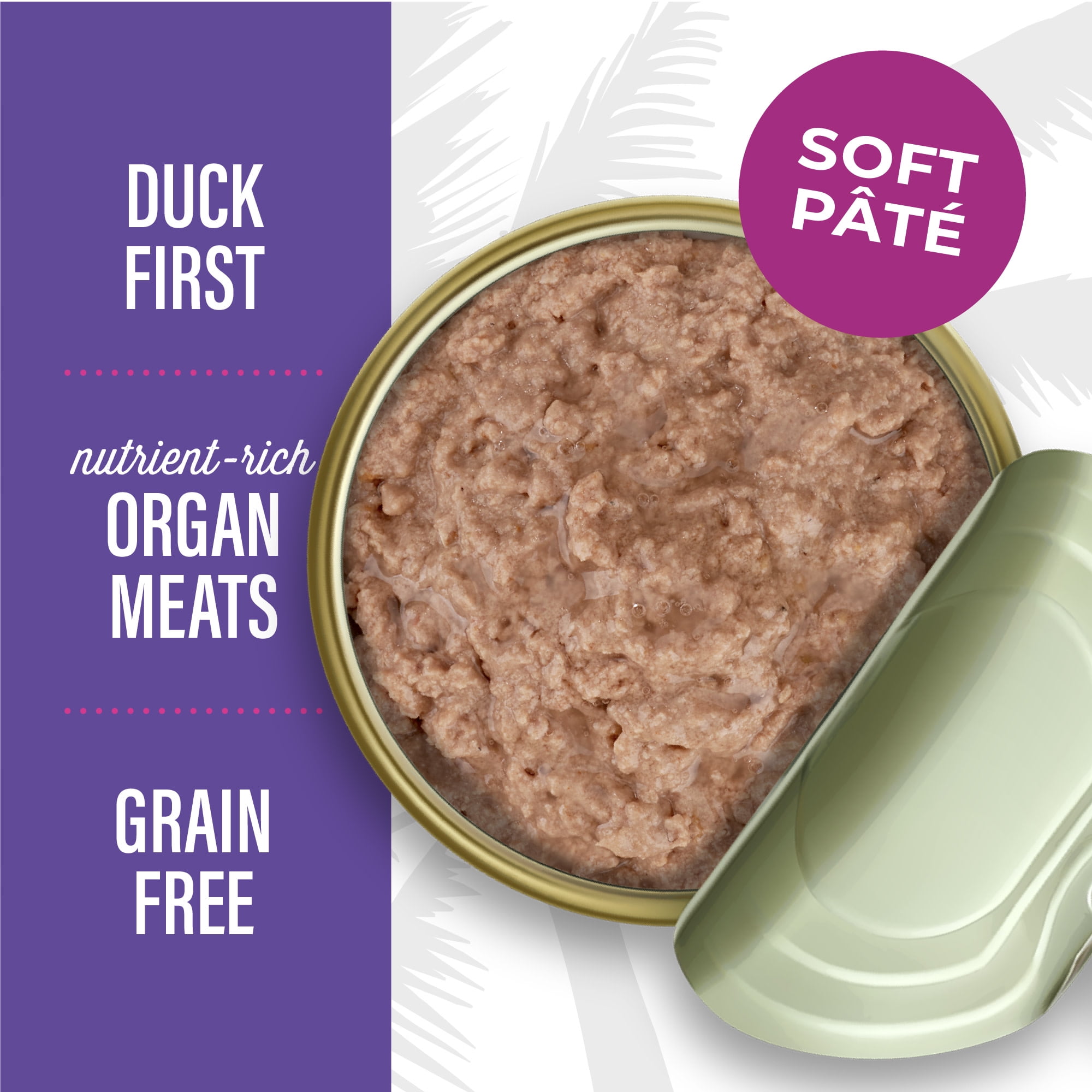 (24 pack) Tiki Cat After Dark Pate Wet Cat Food, Duck & Chicken Liver, 3 oz. Can