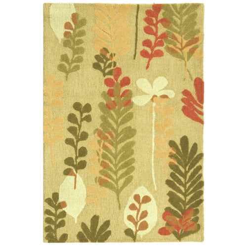 Safavieh Berkeley BK367B Taupe, Green 2'6" x 8' Rug
