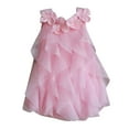 thumbnail image 1 of B91xZ Robe de Soirée Sans Manches pour Filles Mode Boho Robes à Volants, Rose 18-24 Mois, 1 of 4