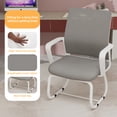 thumbnail image 4 of Leumius Ergonomic Mesh Back Office Chair,Home Office Desk Chairs with Back Support,Computer Chair with Arms for Home Office,White+Gray, 4 of 13