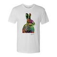 thumbnail image 2 of Wild Bobby, Colorful Horse Head Animal Lover Mens Premium Tri Blend T-Shirt, Heather White, Small, 2 of 3