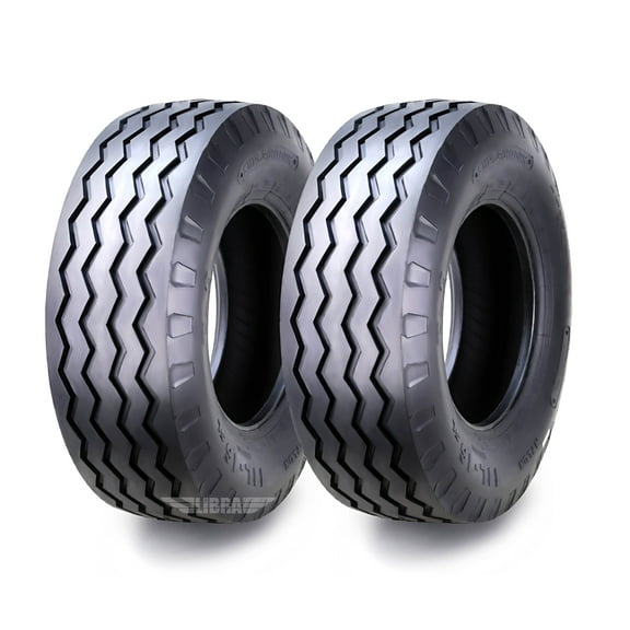 SUPERGUIER Heavy Duty 11L-16 Implement Tire F-3 Pattern 12 Ply, Set 2 - 16011