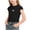 Black, variant on Guluxicc Kids Girls T-Shirts Trendy Summer Cotton Short Sleeve Tee Cute Streetwear Top for 1-12 Years