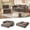 Brown, variant on LLappuil Sectional Sofa Bed, Futon Convertible Sofa Bed King Size, Plush Corduroy Loveseat Sofa Couch for Living Room Black