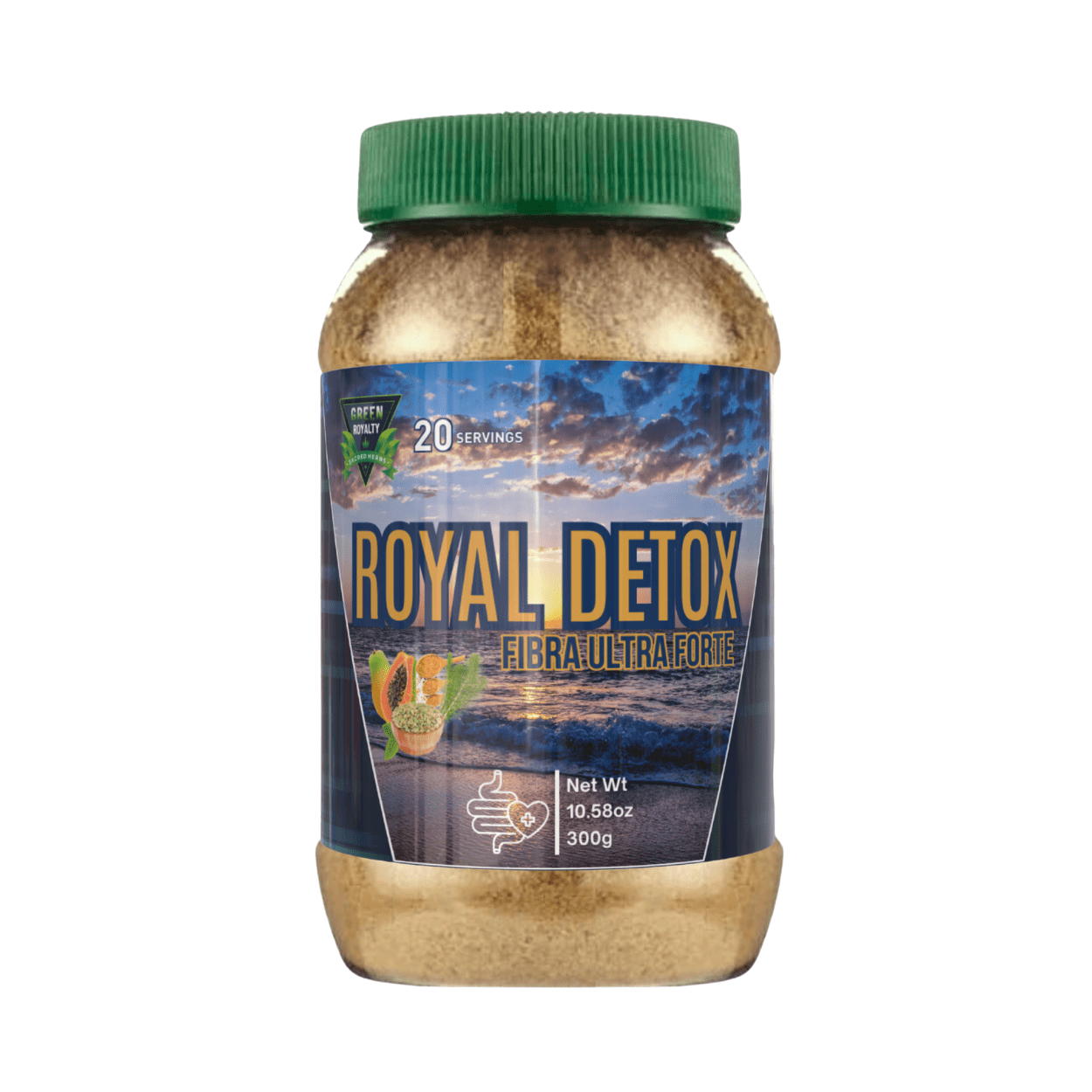 Royal Detox Fiber 300g, Simi Collagen 60 Capsules & Gelasimi Antioxidant 30 Tablets Supplement Bundle