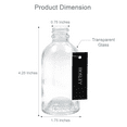 thumbnail image 2 of Hosley Glass Reed Diffuser Bottles 12 Pack, 85ml Clear Boston Round Jars for Essential Oils, Aromatherapy & Home Fragrance, 2 of 12