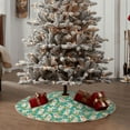 thumbnail image 5 of Daiia SHIBA WITH FLORAL Drawing Merry Christmas Tree Skirt , Xmas Large Lace-up Tree Skirt, Santa Snowflakes Rustic Home Decorations New Year Party Farmhouse Decor-48", 5 of 7