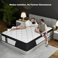 thumbnail image 2 of 12 Inch King Size Mattress - 2025 Upgraded Hybrid Cooling Gel Memory Foam & Pocket Coils, Medium Firm Mattress in a Box for Back Neck Pain Relief, Motion Isolation, Edge Support, Breathable, White, 2 of 8