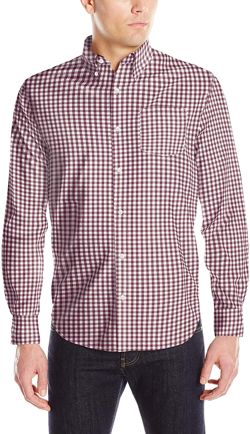 mens stretch oxford shirt