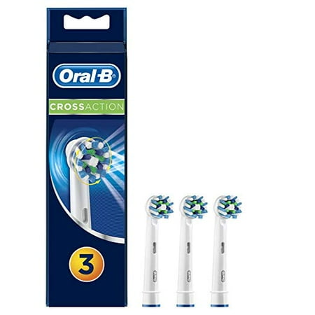 Oral-B Cross Action Electric Toothbrush Replacement Brush Heads Refill  3 Count