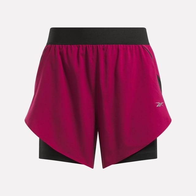 Reebok Women's Running 2 In 1 Short In Very S/P REG